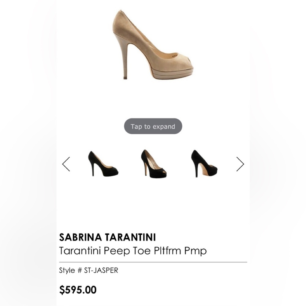 SABRINA TARANTINI Tarantini Peep Toe Pltfrm PmpStyle # ST-JASPER